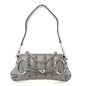 Nappa Vertical Matelasse Small Maxi Horsebit Chain Shoulder Bag Gray