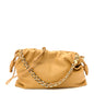 Mellow Nappa Donut Chain Large Flamenco Knot Clutch Sahara