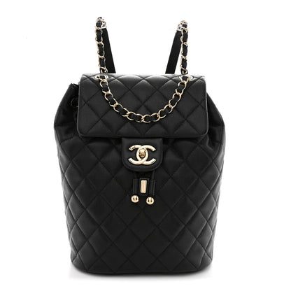 Caviar Quilted Urban Spirit Backpack Black