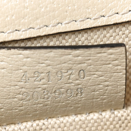 Textured Calfskin Crystal Mini Dionysus Shoulder Bag Mystic White