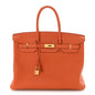 Togo Birkin 35 Orange