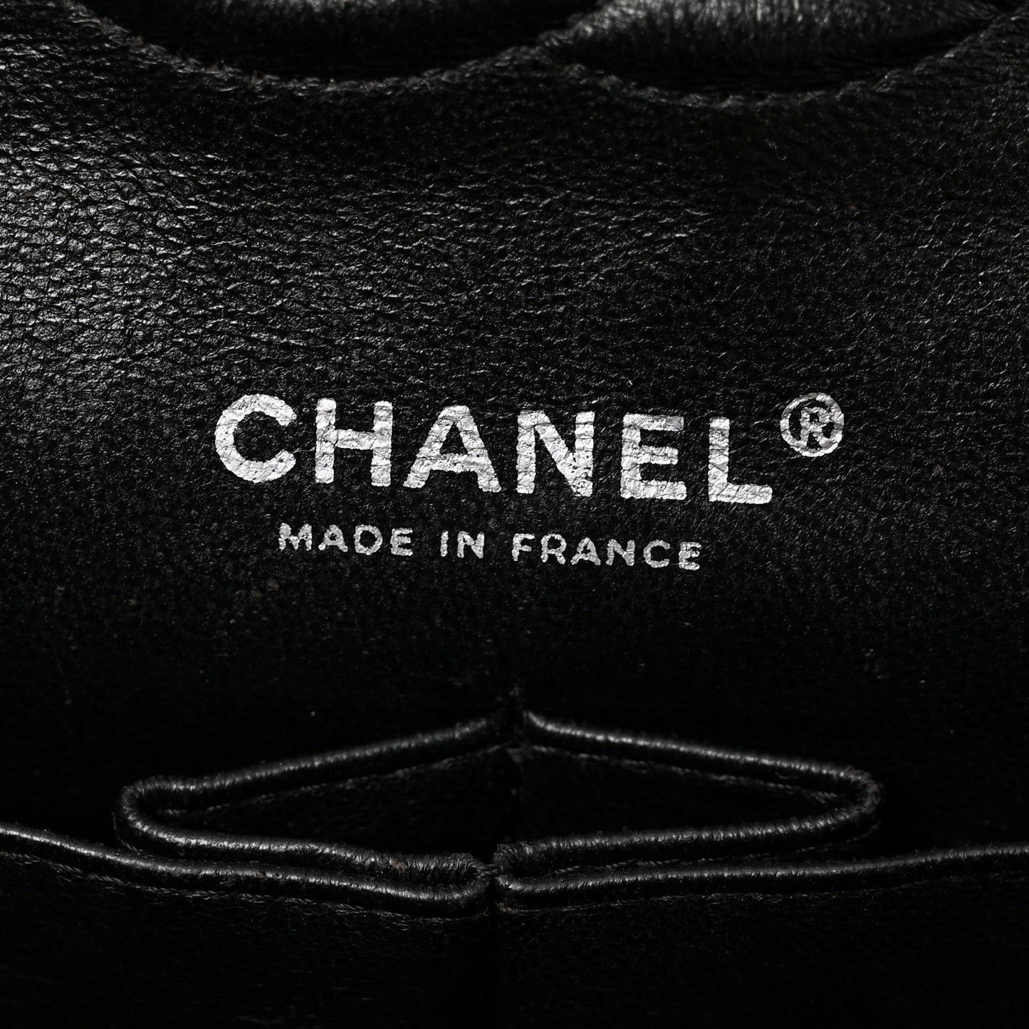 Patent Quilted Medium Double Flap Black