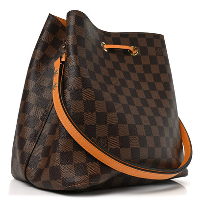 Damier Ebene Neonoe MM Safran