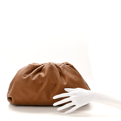 Smooth Butter Calf The Pouch Oversized Clutch Teak