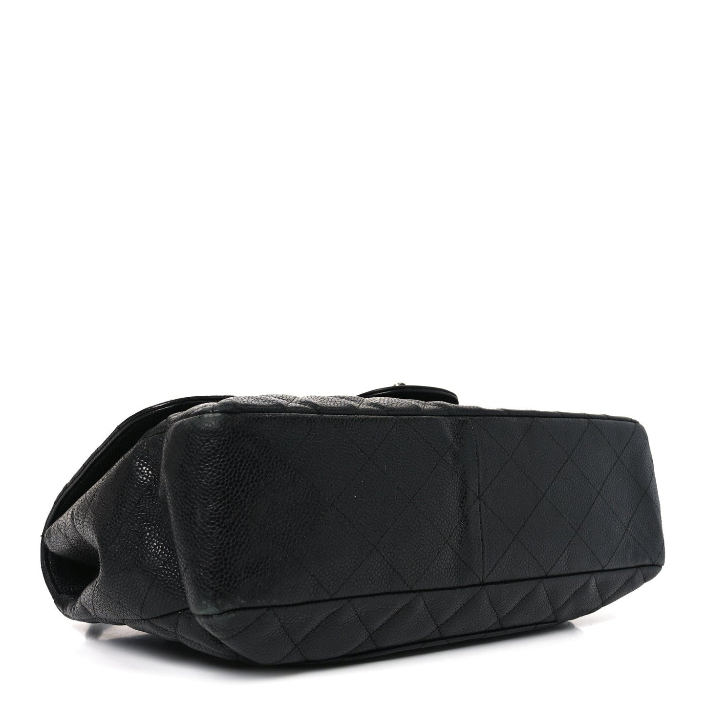 Caviar Quilted Jumbo Single Flap Black