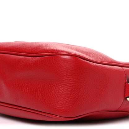 Pebbled Calfskin Small Soho Disco Bag Tabasco Red