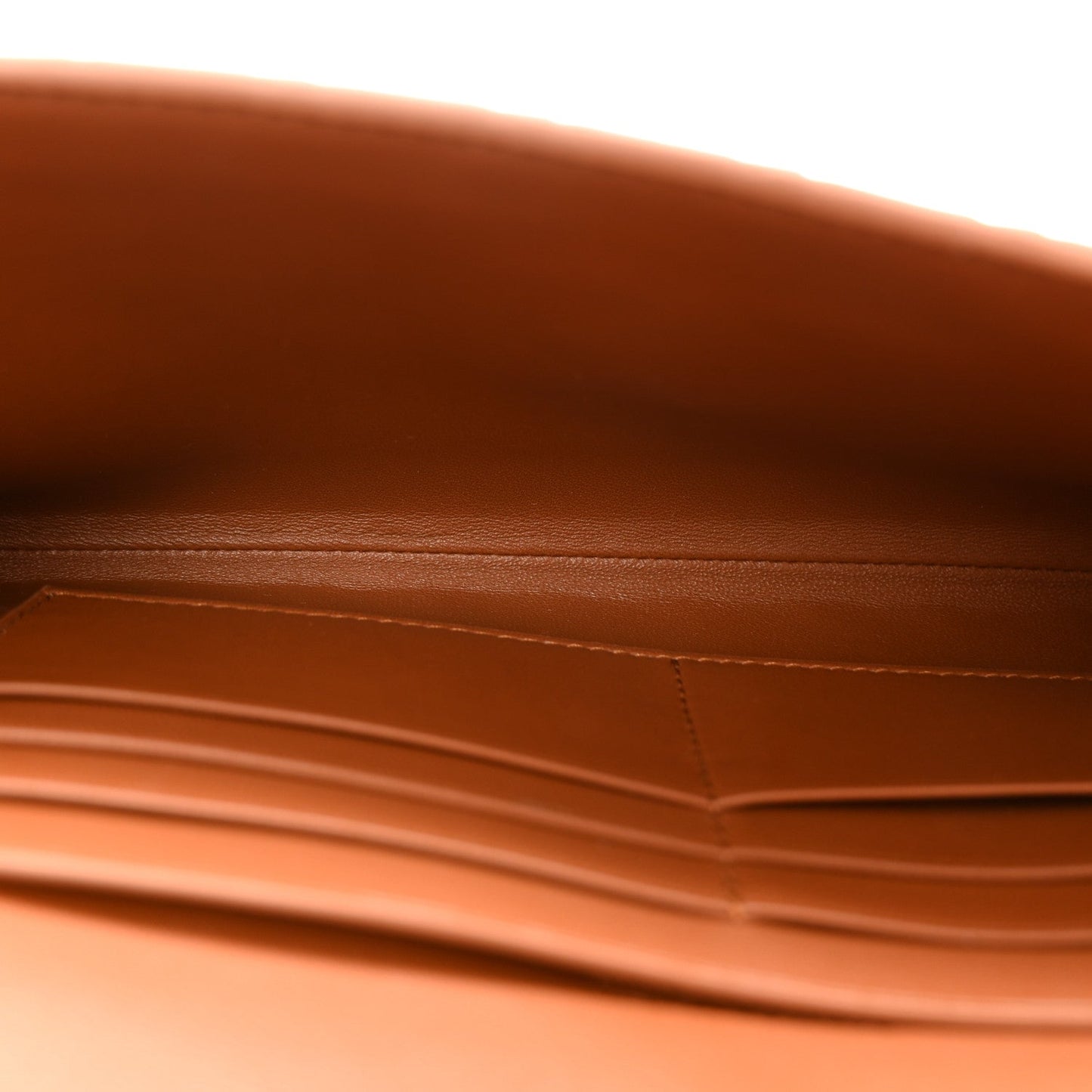 Suede Intrecciato Long Andiamo Top Handle Clutch Amber