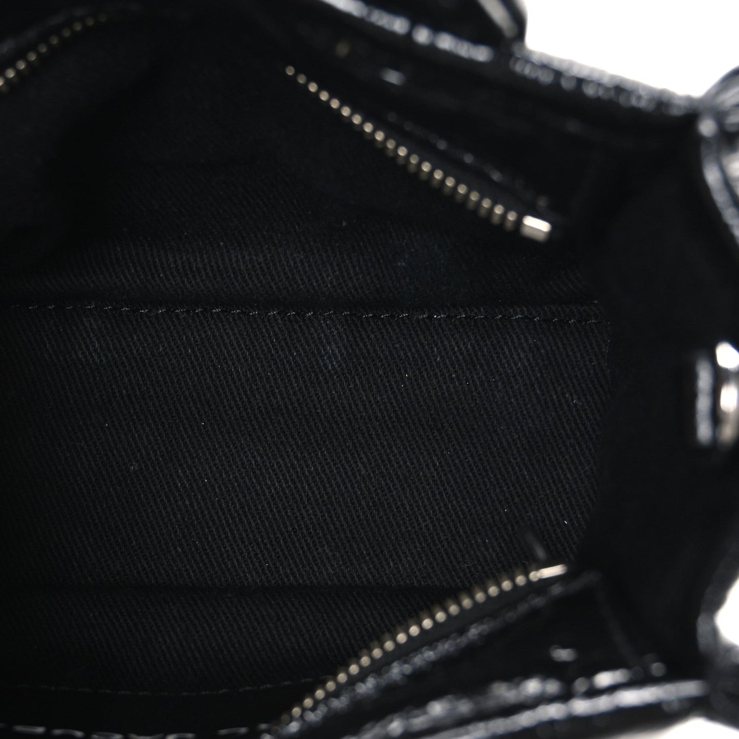 Shiny Crinkled Calfskin Mini The Tote Bag Black
