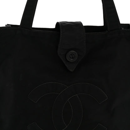 Nylon Button CC Tote Black