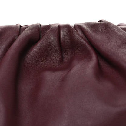 Smooth Butter Calf The Pouch Oversized Clutch Bordeaux