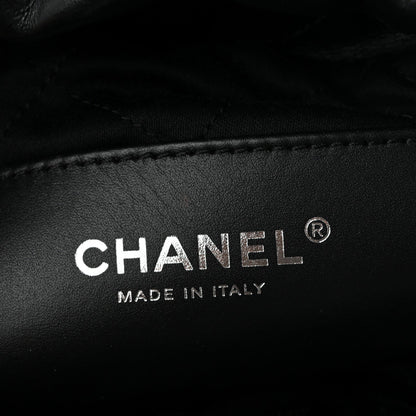 Shiny Calfskin Quilted Mini Chanel 22 So Black