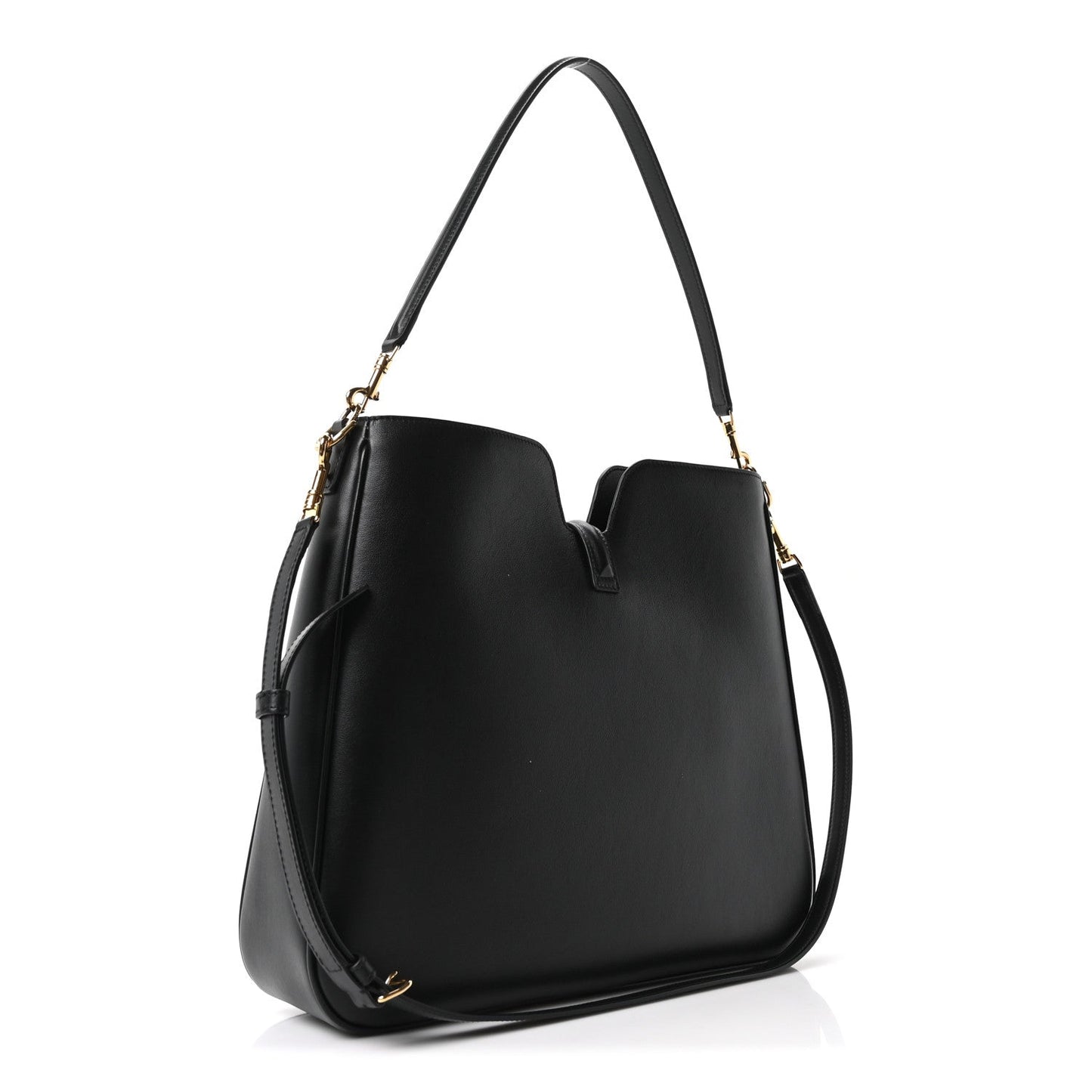 Smooth Calfskin Medium Camille 16 Soft Bag Black