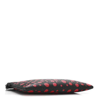 LV X YK Taurillon Monogram Pochette To-Go Black Red