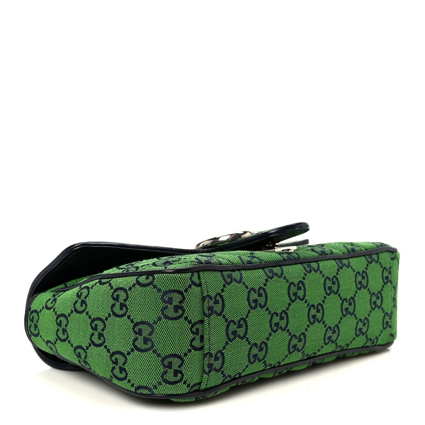 Monogram Multicolor Matelasse Diagonal Small GG Marmont Shoulder Bag Green Blue