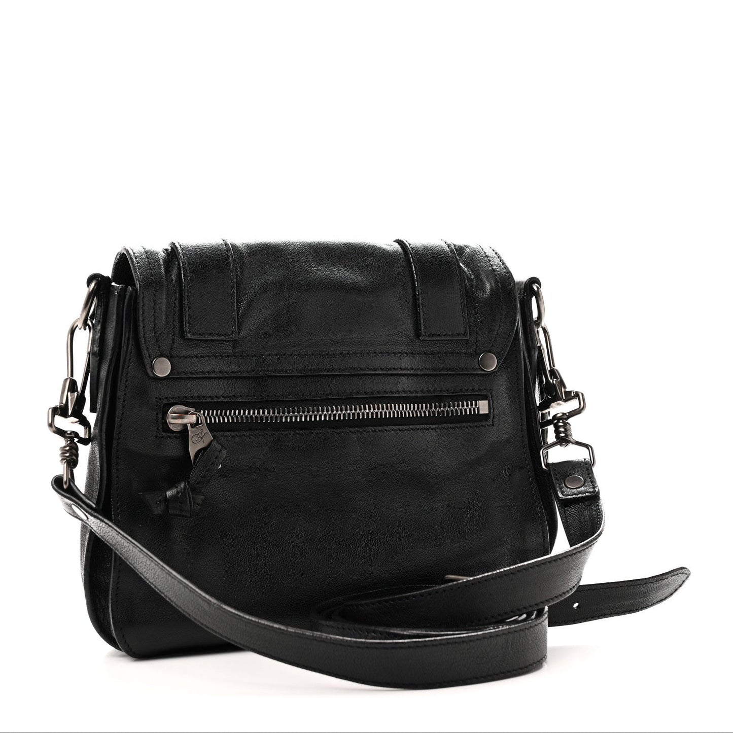 Lambskin PS1 Pouch Messenger Black