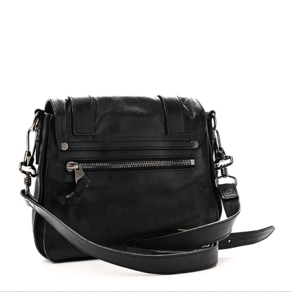 Lambskin PS1 Pouch Messenger Black