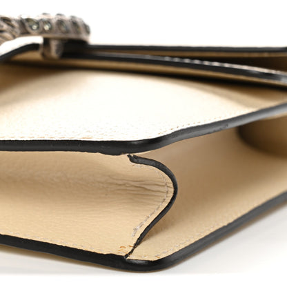 Textured Calfskin Crystal Mini Dionysus Shoulder Bag Mystic White