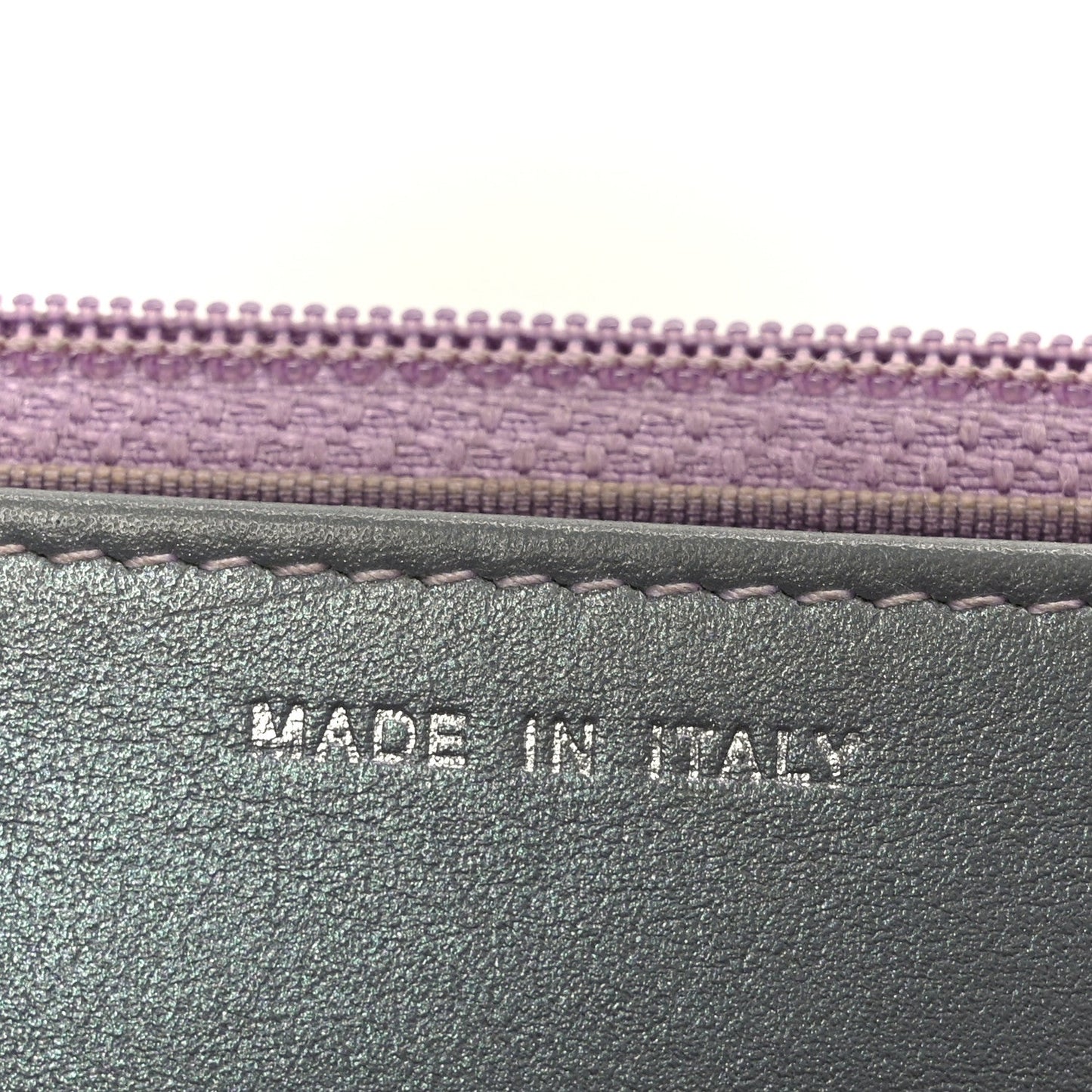 Iridescent Lambskin Quilted Reissue Wallet On Chain WOC Light Purple