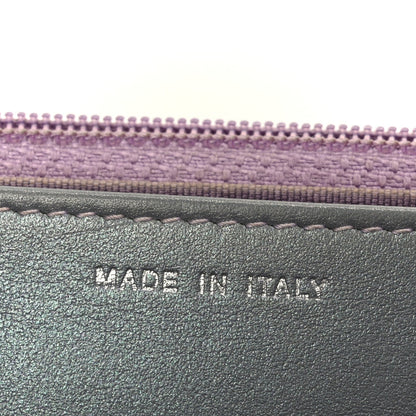 Iridescent Lambskin Quilted Reissue Wallet On Chain WOC Light Purple