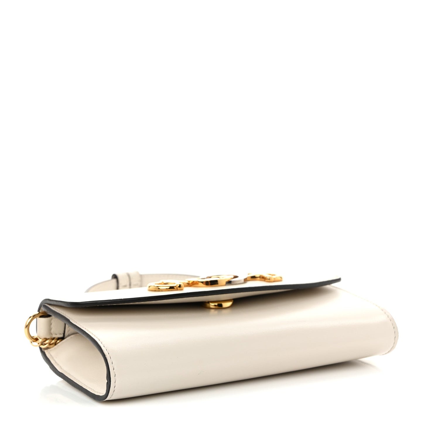 Smooth Calfskin Mini Zumi Shoulder Bag White