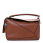 Nappa Lambskin Small Featherlight Puzzle Bag Pecan