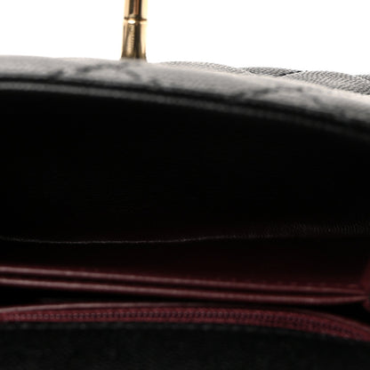 Caviar Quilted Extra Mini Coco Handle Flap Black