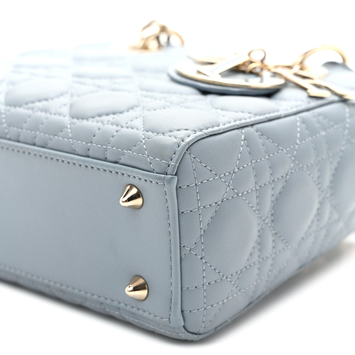 Lambskin Cannage Small My ABCDior Lady Dior Cloud Blue