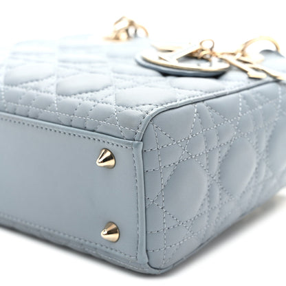 Lambskin Cannage Small My ABCDior Lady Dior Cloud Blue