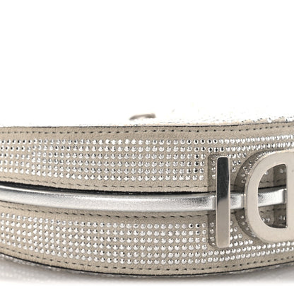Crystal Vitello Laminato Suede FF Nano Fendigraphy Hobo Charm Grey