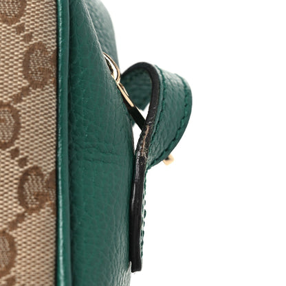 Monogram Dollar Calfskin Mini Bree Messenger Bag Beige Ebony Emerald