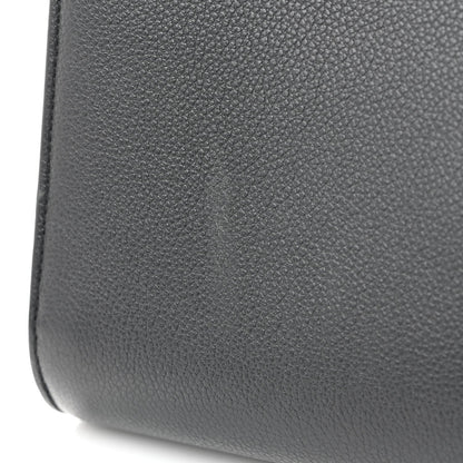 Grained Calfskin Large Sac De Jour Carryall Black