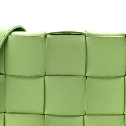 Lambskin Maxi Intrecciato Cassette Crossbody Bag Pistachio