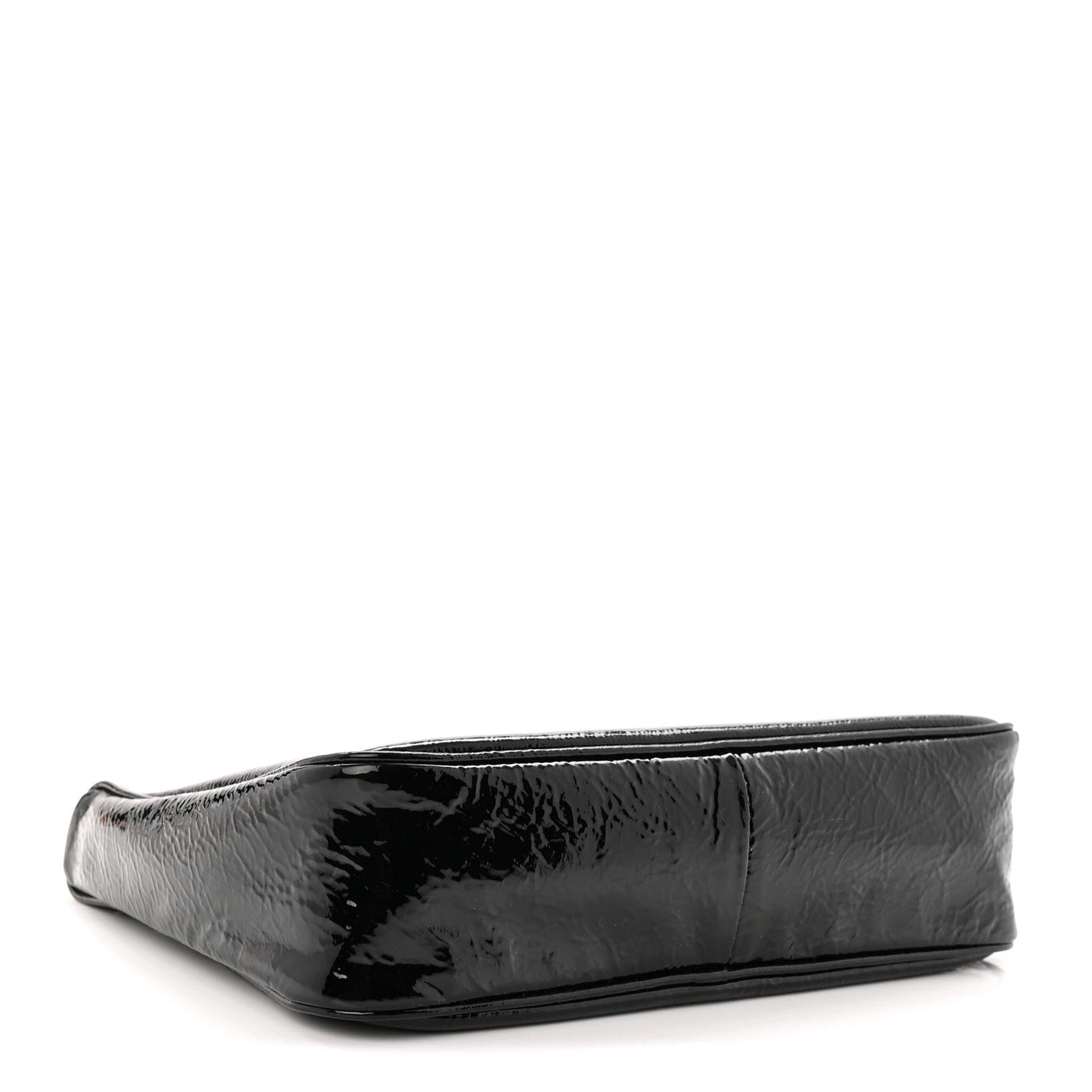 Patent Naplak Re-Edition 2005 Shoulder Bag With Charm Black