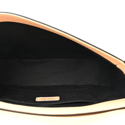 Grained Calfskin Virtus Shoulder Bag Beige