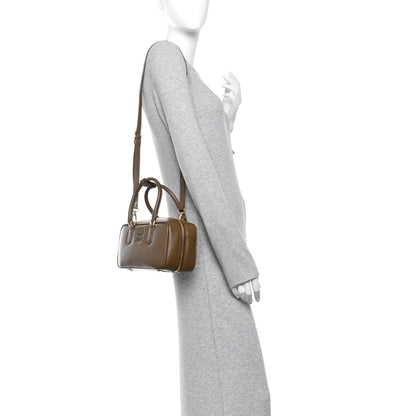 Calfskin Large Arcadie Top Handle Bag Tundra