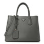 Saffiano Cuir Small Double Bag Marmo
