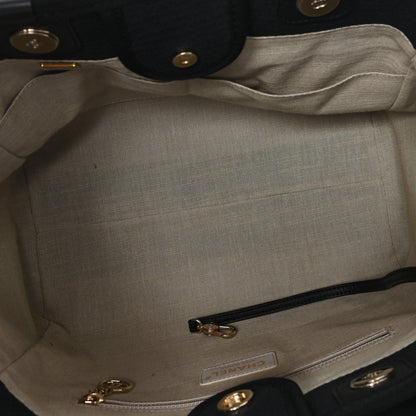 Mixed Fibers Small Deauville Tote Black