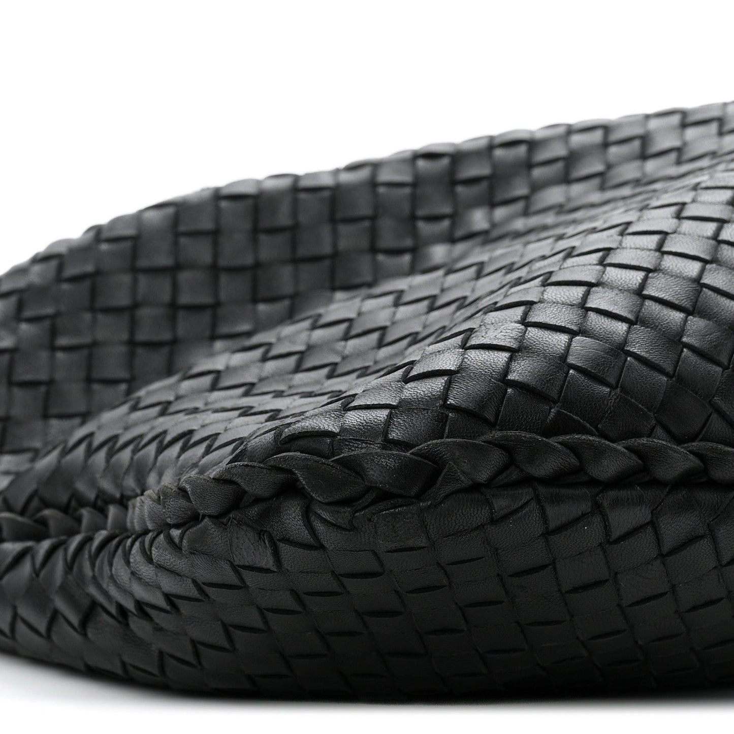 Nappa Intrecciato Large Veneta Hobo Black