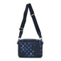 Monogram Ink Watercolor Trio Messenger Bag Blue