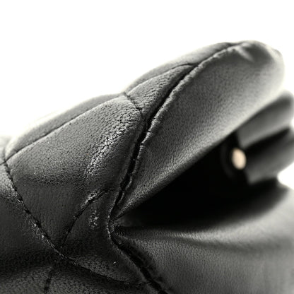 Lambskin Quilted Timeless Clutch Black