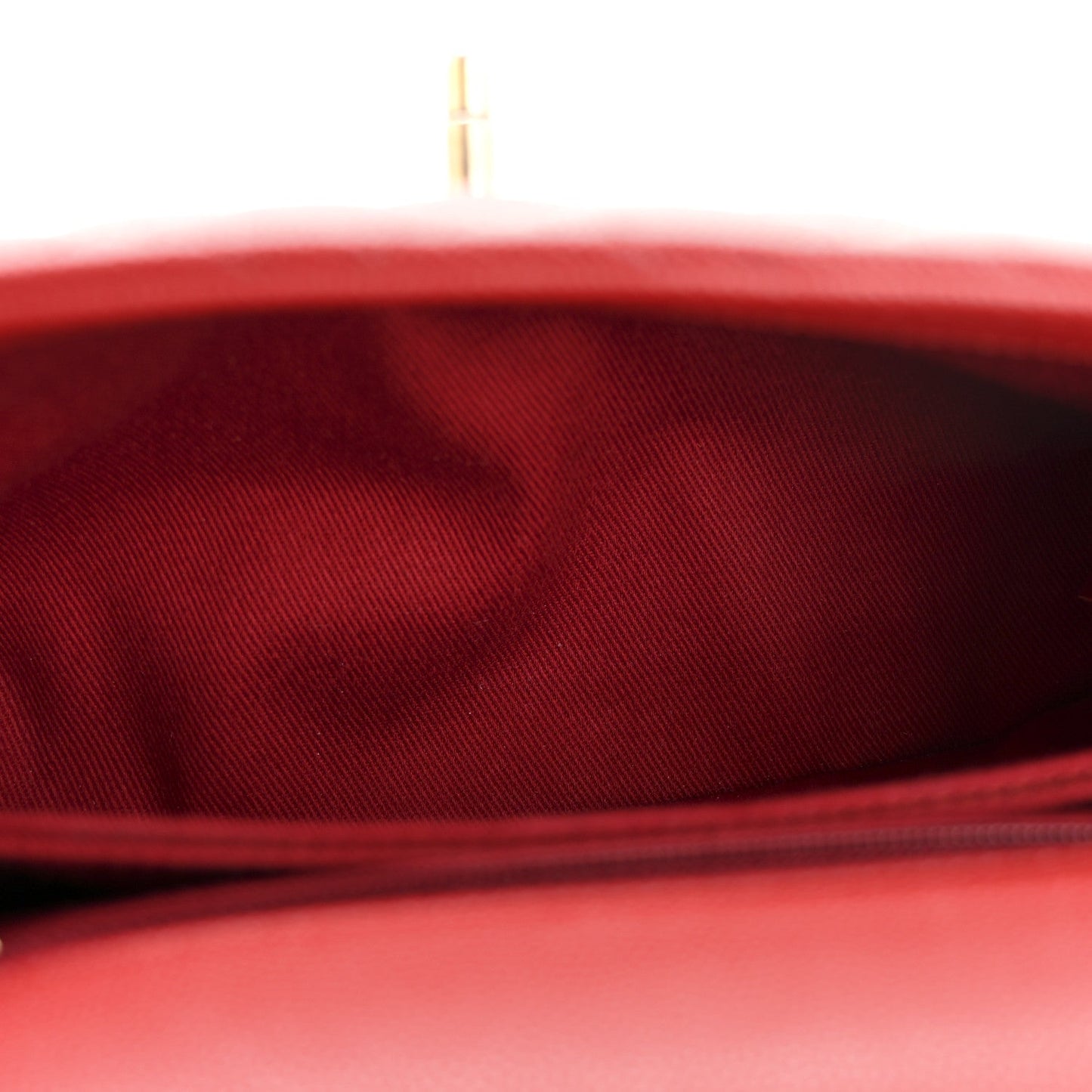 Caviar Lizard Embossed Quilted Mini Coco Handle Flap Red