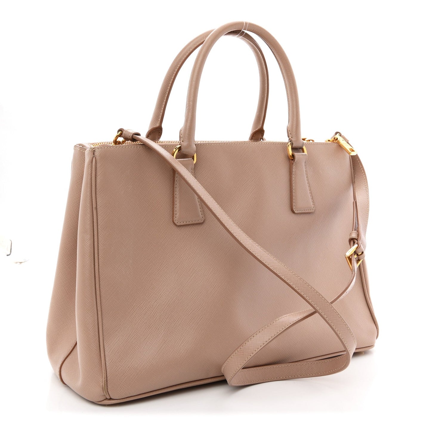 Saffiano Medium Galleria Double Zip Tote Cammeo