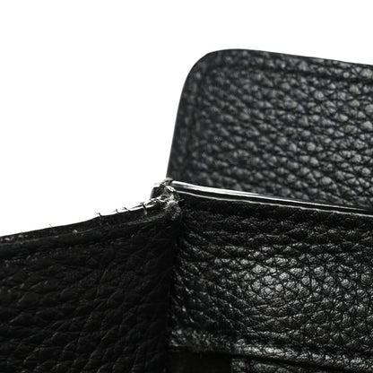 Drummed Calfskin Mini Luggage Black