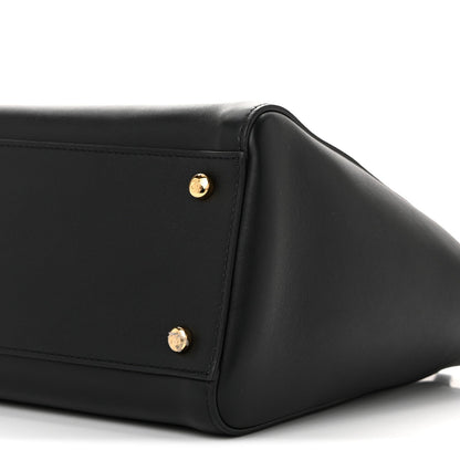 Calfskin Archetype Small Shopping Tote Black