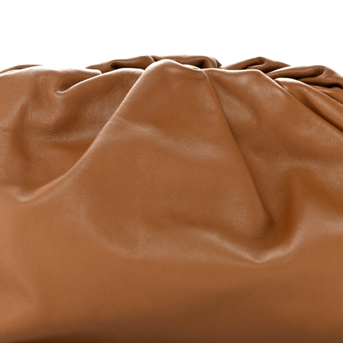 Smooth Butter Calf The Pouch Oversized Clutch Cammello