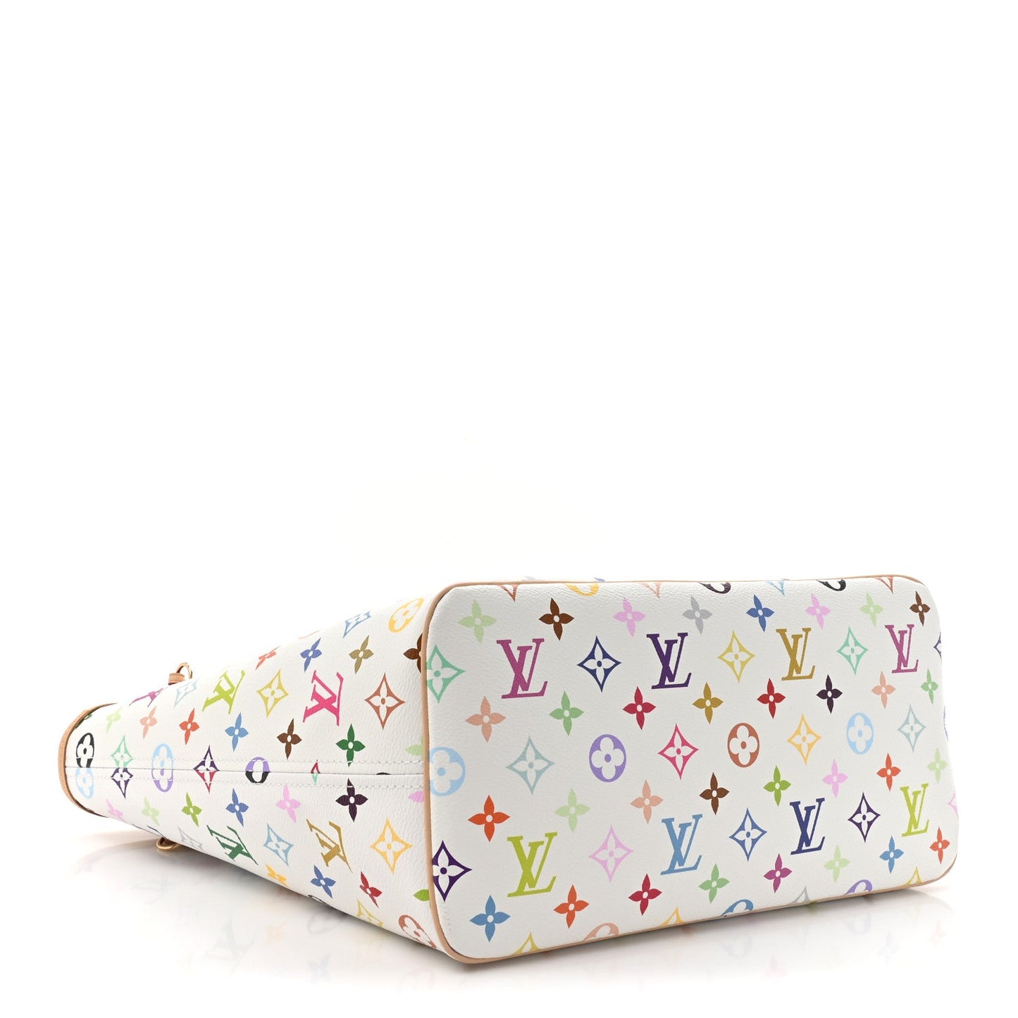 LV X TM Monogram Multicolor Neverfull MM White