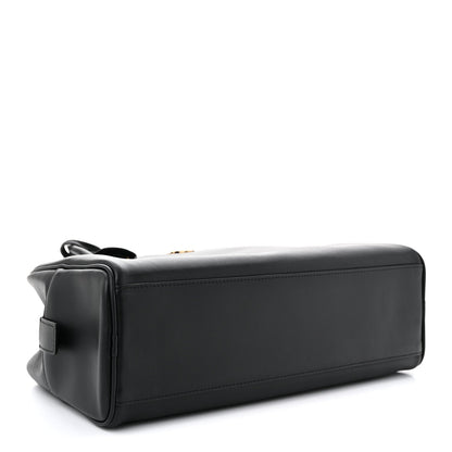 Calfskin Large Perfect Bowling Bag Black