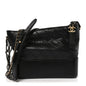 Aged Calfskin Quilted Medium Gabrielle Hobo Black