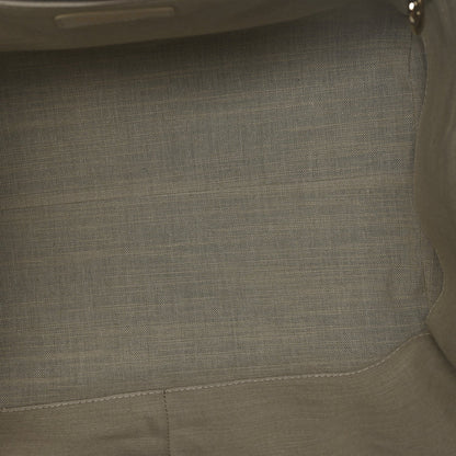 Cotton Medium Deauville Tote Blue White