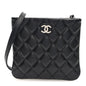 Lambskin Quilted Crossbody Bag Black